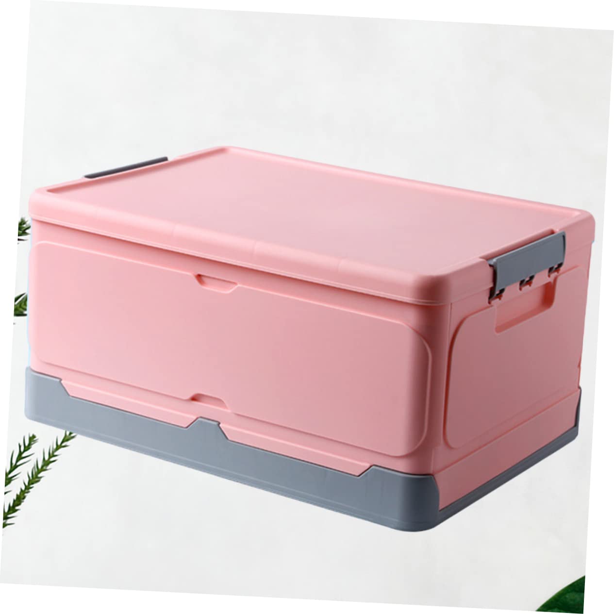 DOITOOL Caja De Almacenamiento Plegable Con Tapa De Pp Caja Multiusos Para Libros y Artículos Diversos Organizador Hogar o Habitación De Residencia Estudiantil