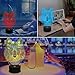 FULLOSUN 3D Wolf Night Light, Optical Illusion Lamp for Home Decor & Co-Sleeping,Remote Controller with 16 Color Changing Birthday Gifts for Kids, Boys & Men