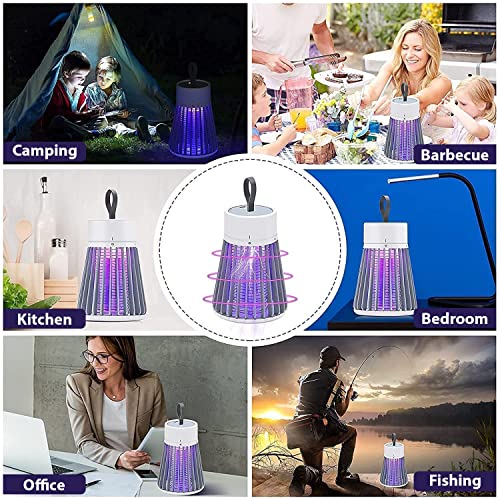 Image of Mosquito Lamp Eco-Friendly LED Mosquito Killer Machine - USB-Powered Indoor Bug Zapper for Home - Chemical-Free Insect Trap Safe for Kids & Pets - Easy to Clean (MASHROOM Mosquito LAMP)