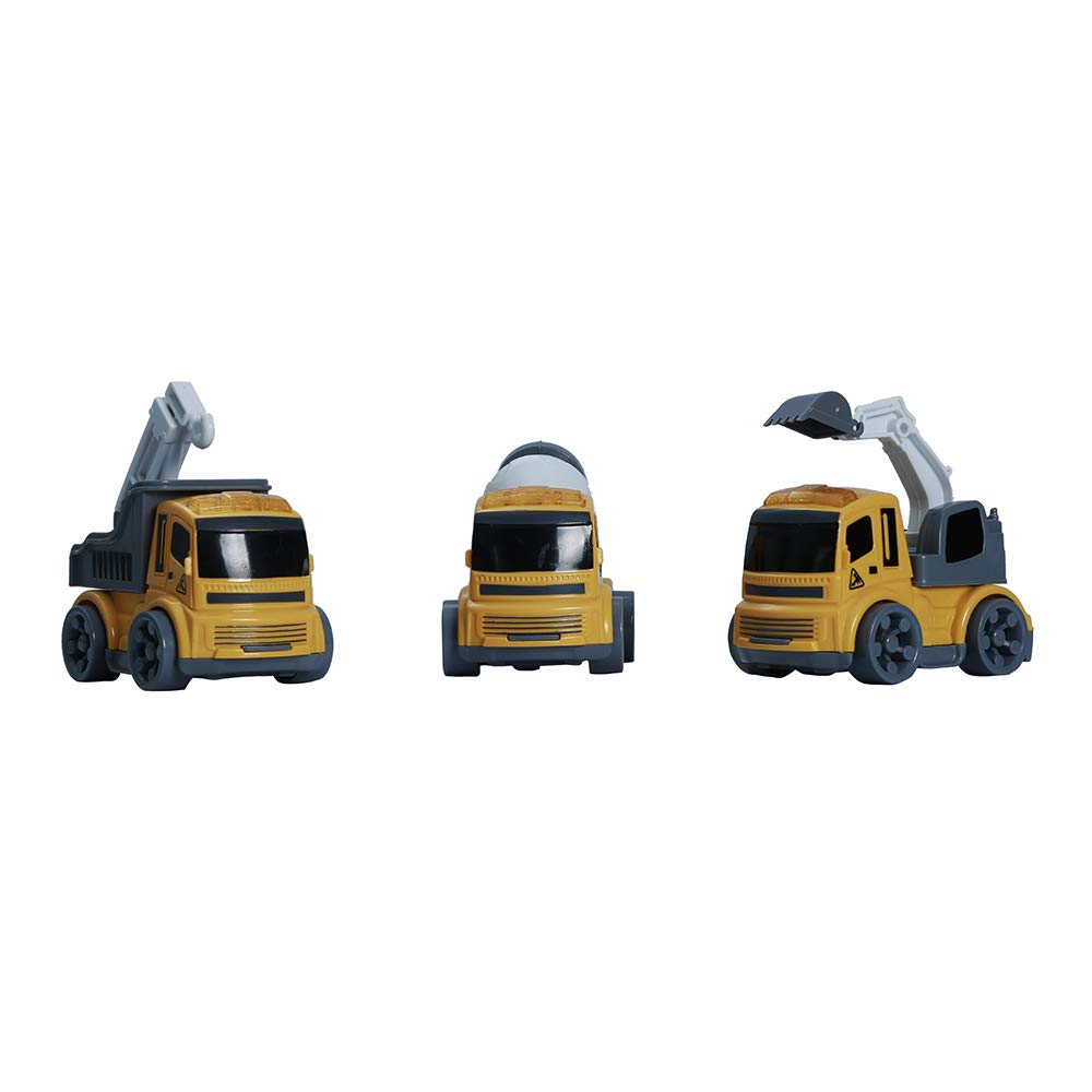 cartup Construction Realistic Vehicle Toy Set,Excavator Bulldozer Construction Toys Truck for Kids (JCB Toy) 1