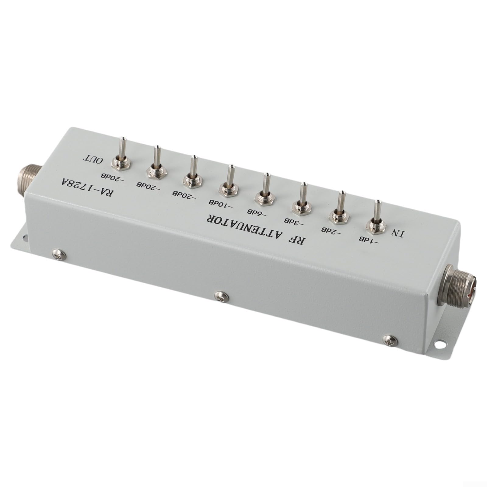 Atténuateur à pas variable 82 dB 50 Ohm pour émetteur radio Ham avec 8 sections et atténuation de pas de 1 dB Convient pour le contrôle du signal RF