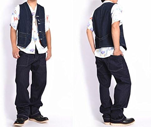シュガーケーン] 9oz. ウォバッシュストライプ エンジニアパンツ 