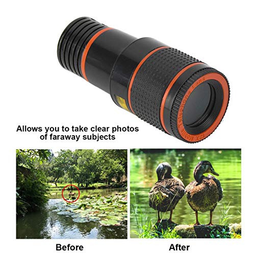 Cell Phone Telephoto Lens Kit, Universal 12X Zoom Telephoto Lens Phone Camera Lens, Monocular Telephoto Lens for Mobile Phone Tablet - Image 4