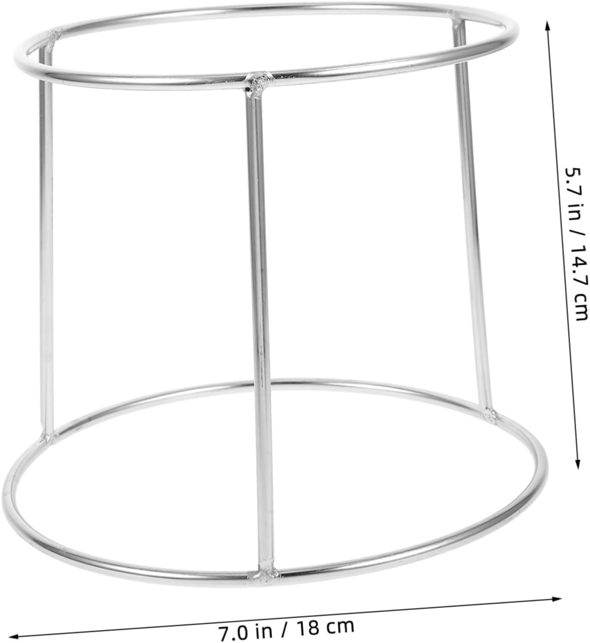 Luxshiny 3Pcs Stainless Steel Seafood Tray Rack Double-layer Buffet Display Stand for Restaurant and Household Use Space-saving Food Dish Holder and Baking Tray Rack for Pizza Plates and Snacks