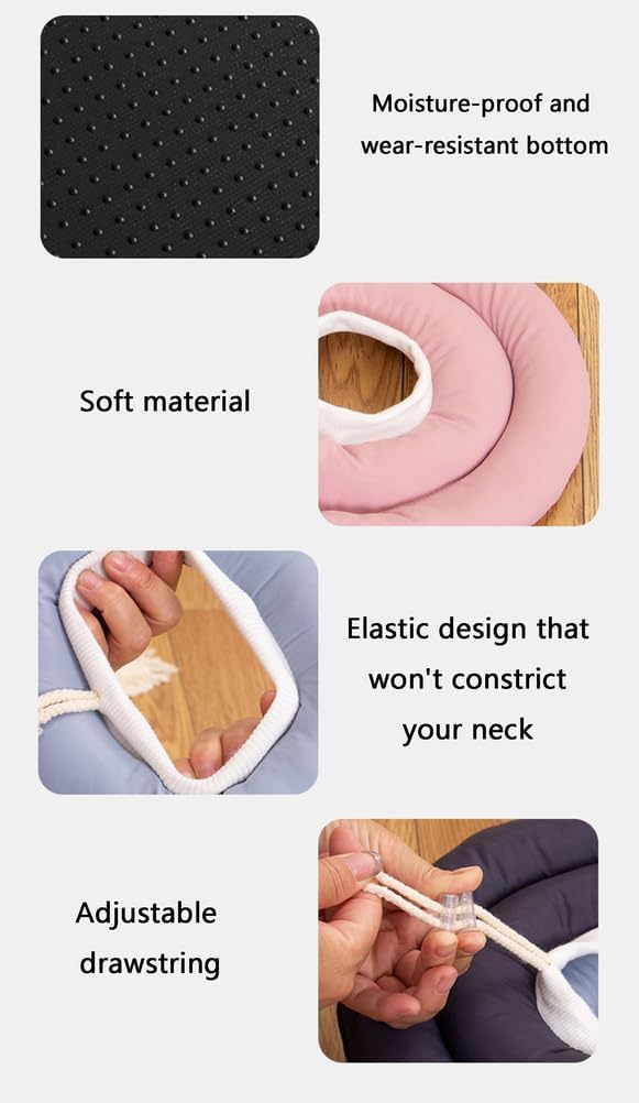 Soft Dog Cone Collar After Surgery Alternative for Dogs to Stop Licking, Comfortable Neck Pillow Cone,Pink,3XL