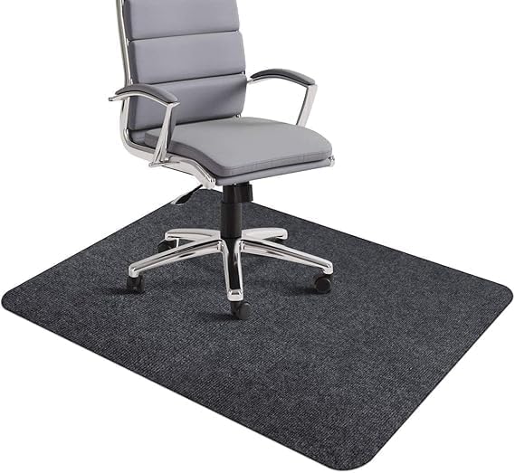 Chair Mat, Chair Rolling Mat, Office Chair Mat for Hardwood Computer Desk Floor Mat Desk Chair Protector, 47 x 35 in Upgraded Version Professional Protector Mat (Dark Grey)-picture-23