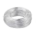 Pandahall 328 Feet Silver Aluminum Craft Wire 15 Gauge Flexible Metal Wire for Jewelry Making