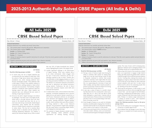Image of Disha 13 Years CBSE Class 12 Solved English Core Previous Year-wise Question Papers (2013 - 2025) | PYQ's, Sample Paper & Concept Notes | 2026 CBSE Question Bank Class 12 | 4th Edition