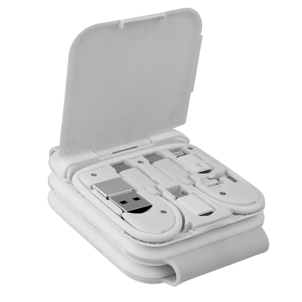 FONTASTIC 263446 Stazione di Ricarica Wireless Qi Magnetica Pieghevole per Smartphone e Smartwatch Bianco