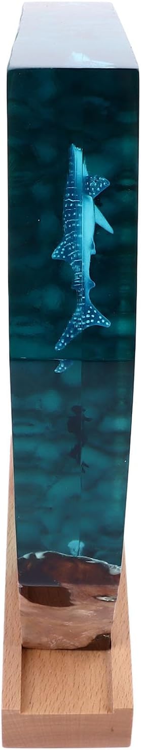 Pyhodi WhaleDivers Night Light, Whale Diver Lamp, Art Ornaments, Underwater Scene Lamp with LED Lights for Ocean Theme Desk Decoration