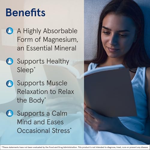 Jarrow Magnesium Glycinate, Support Relaxation & Healthy Sleep, 90 Capsules - image 3