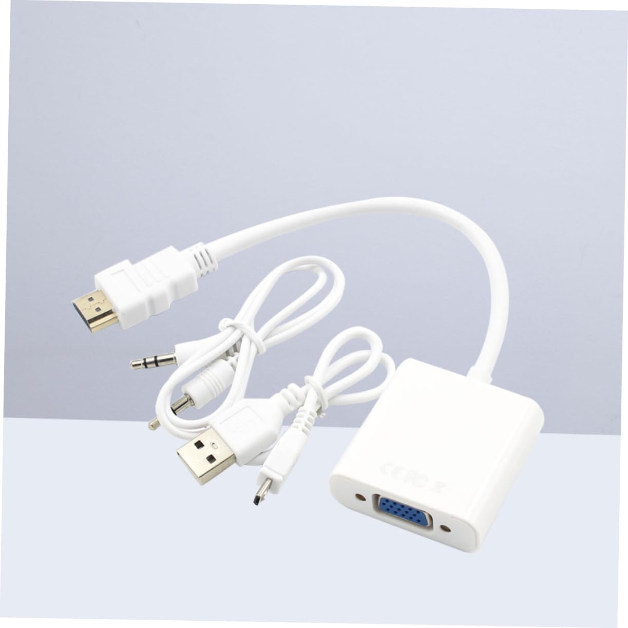 to Vga Adapter USB Hd Converter Audio and Video Signal Transmission for Laptop Monitor Projector