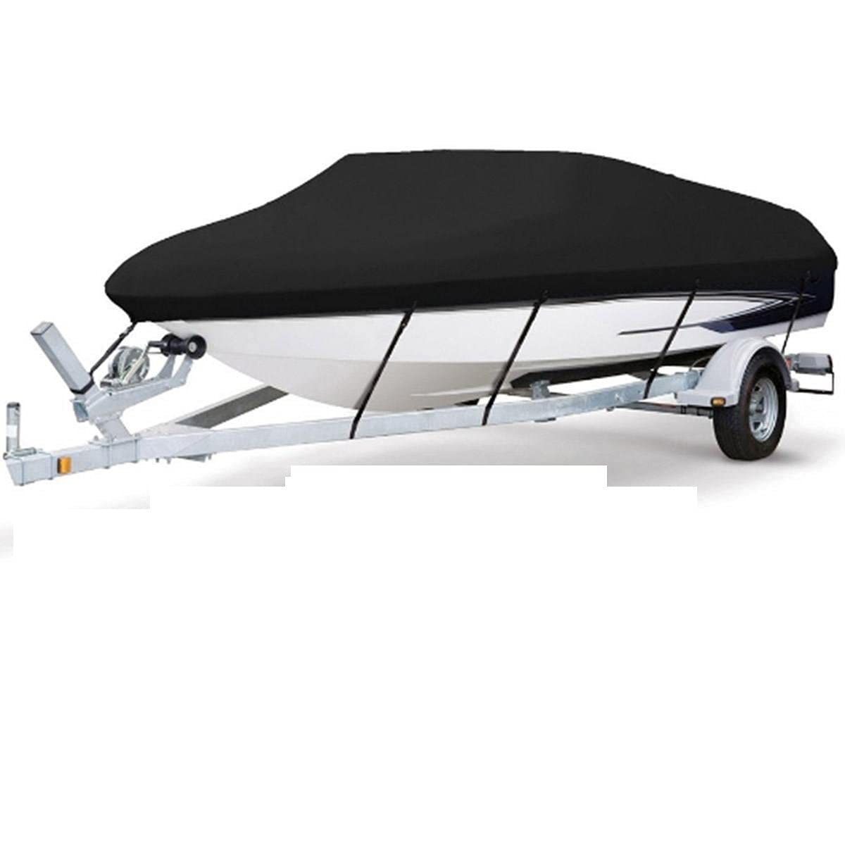Telo per Barche 12-22FT Copertura for imbarcazioni for impieghi gravosi 21 0D 420D. Impermeabile Anti. UV. Pesca Bass Bass V-Hull Runabouts Trailer Accessori marini (Color : 420D 11-13ft)