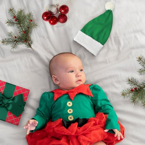 Durio Santa Hat for Baby & Kids 0-8 Years - Soft Plush Xmas Elf Baby Christmas Hat, Winter Warm Cozy Unisex Toddler Beanie4