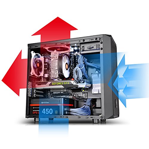 Thermaltake Versa H15 Micro Boîtier pour PC Mini, Nero, 378 x 198 x 411 mm