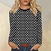 Womens Long Sleeve Tops Fall Cotton Crew Neck Funn... #4