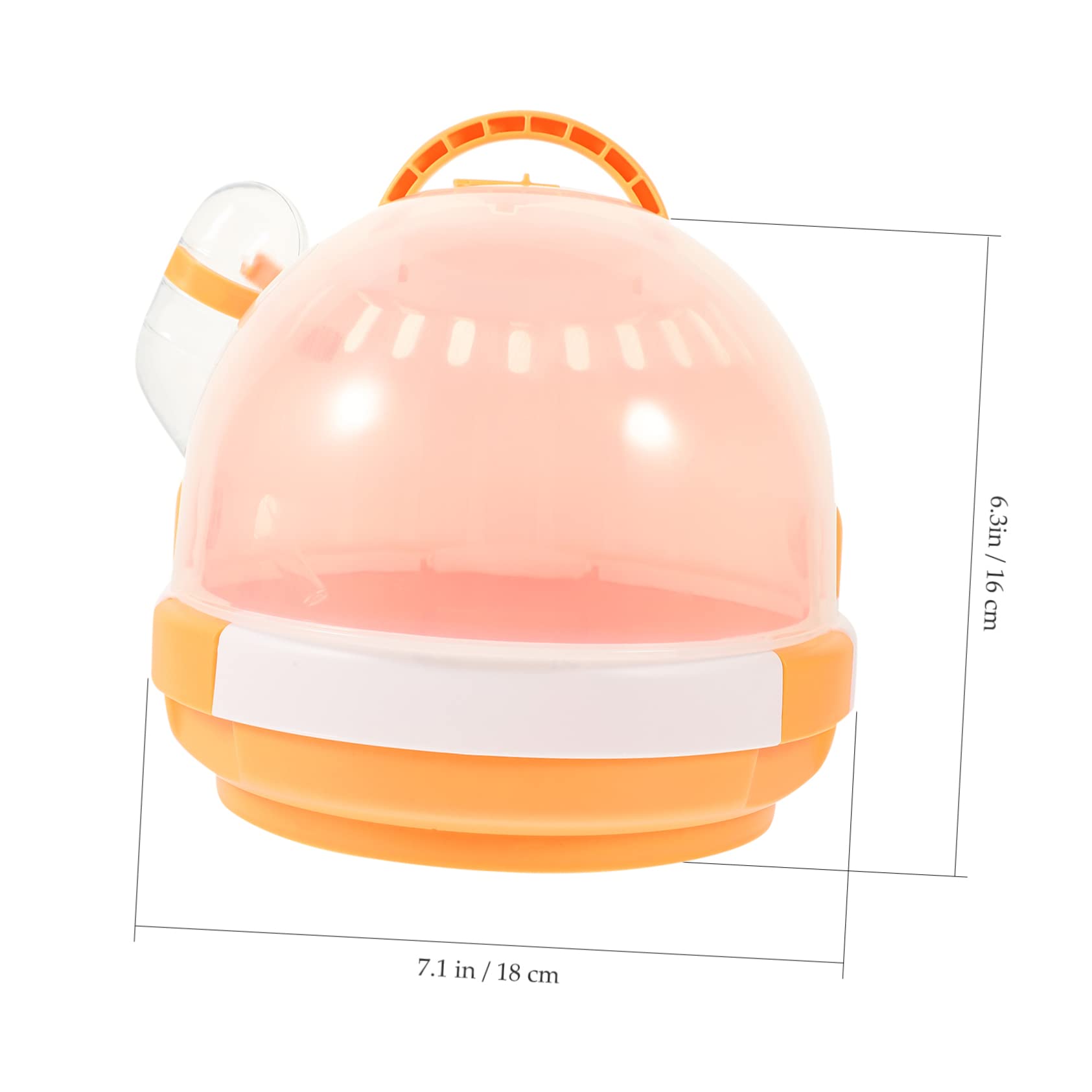 Happyyami Travel-Friendly Hamster Cage Portable Carrier Small Pet Travel Box Plastic Water Bottle for Outdoor Use