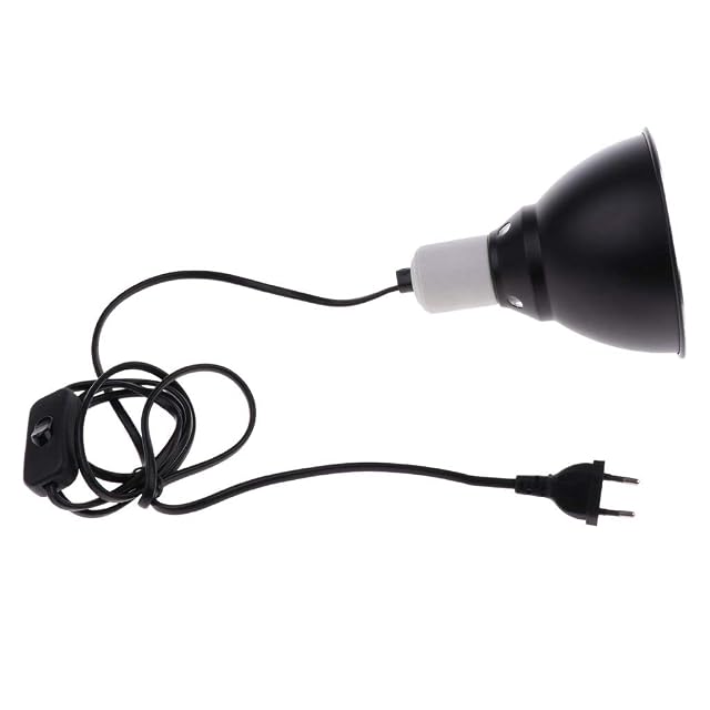 Foto 4 de 8 de Tubayia Portalámparas de cerámica E27 con interruptor para terrario, luz nocturna, rayos UVA UVB
