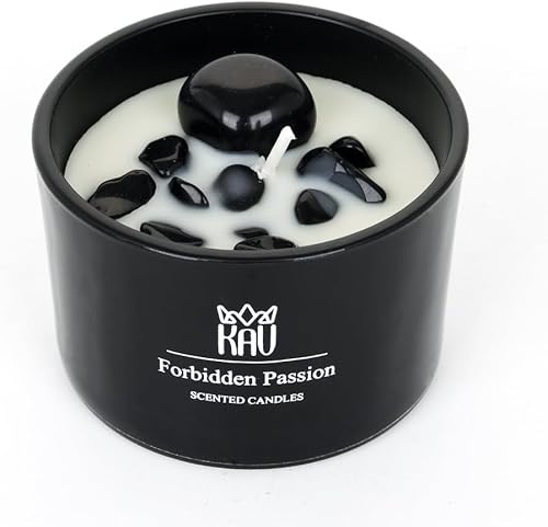 KAV - Velas perfumadas pequeñas de 3.00 oz  KAV Forbidden Passion Decoración del hogar, aromaterapia natural, vela premium para el hogar, mujeres y