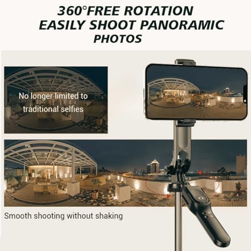 Image of EDNITA E28 Selfie Stick Tripod Long 69 inch with 360 Rotating Tripod Stand,Multifunctional Bluetooth Tripod Stand for Smartphones,Cameras,Perfect for Vlogging,Travel & Video & Support Two Phone Clamps
