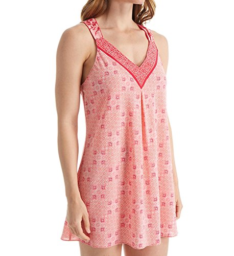 Oscar de la Renta Pink Label Women's Border Print Stretch De Chine Chemise
