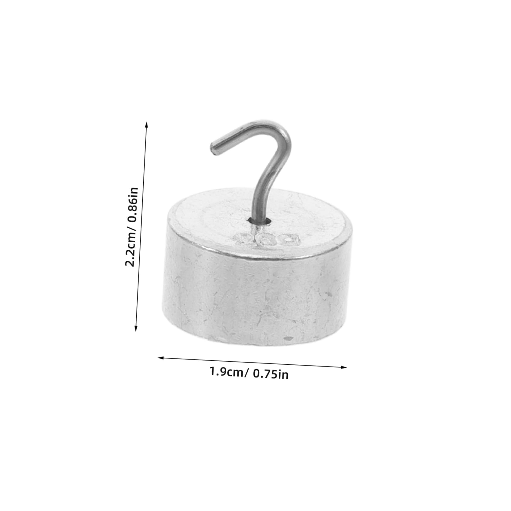 Alipis Physics Lab Weights Set 200g Mass Set Small Hooks Chrome Plated Iron Educational Craft Supply Mini Weights