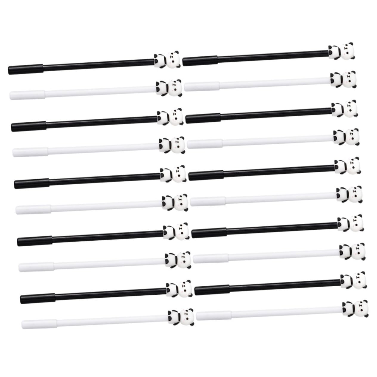 NUOBESTY 2 Set Penna Panda Recinti Per Animali Penne Cancellabili Coniglio Box Ragazzo Pennagel Penne Panda Per Articoli Per La Scrittura Ricarica Dell'ago Nero 20 Pezzi * 2
