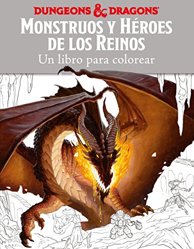 Monstruos y héroes de los reinos. Un libro para colorear (Reinos Olvidados)