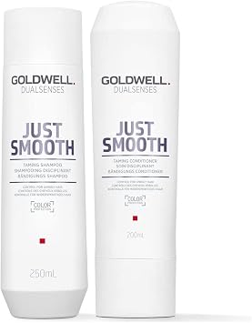 Goldwell Dualsenses Just Smooth Taming Shampoo 250ml e Balsamo 200ml - Duo anticrespo