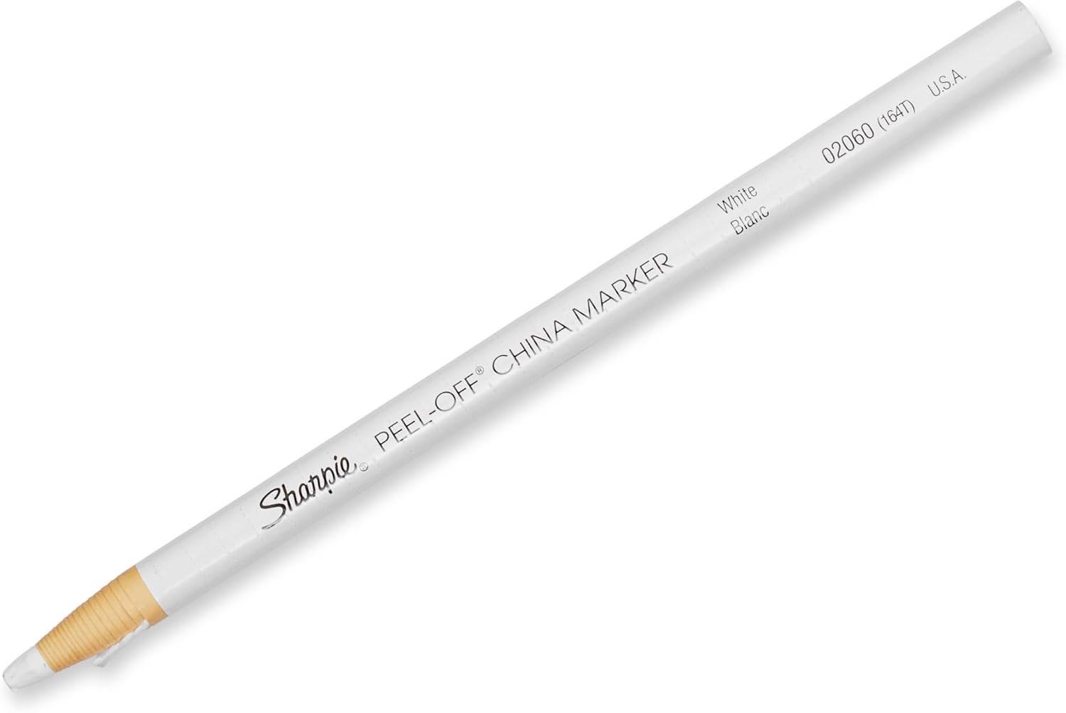 Sharpie Peel-Off China Markers, Wax, Grease Pencils, Fine Point, White, Box of 12 - Marks on Glass, Plastic, Tile, Metal, and More image 2