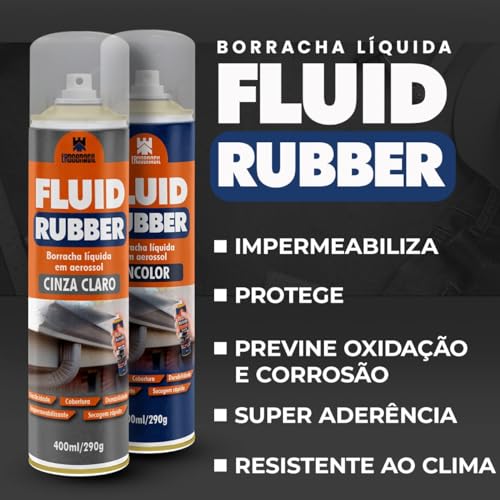 Borracha Líquida Incolor 400ml/290g - Fluid Rubber