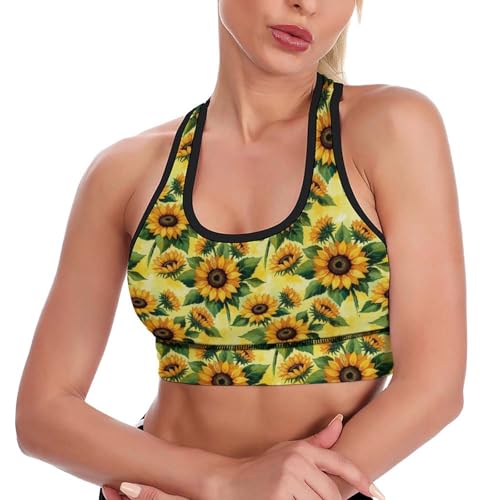 Image of Womens Comfortable Sports Bra Workout Tank Tops Racerback Fitness Gym Bra for Yoga Running