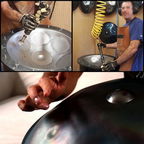 Handpan Steel 10 notas 56cm con base dorado miniatura 5