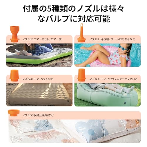 DOTWISE エアーポンプ 電動ポンプ 小型