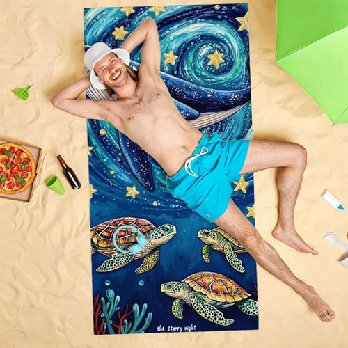 Serviette de plage microfibre grand format pour sécher vite - 4
