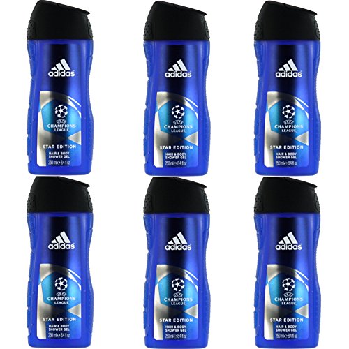 Preisvergleich Produktbild 6 x 250ml Adidas Champions League Duschgel = 1500ml