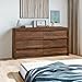 Sauder Harvey Park 6 Drawer Dresser for Bedroom Wooden Dressers & Chest of Drawers, in Grand Walnut