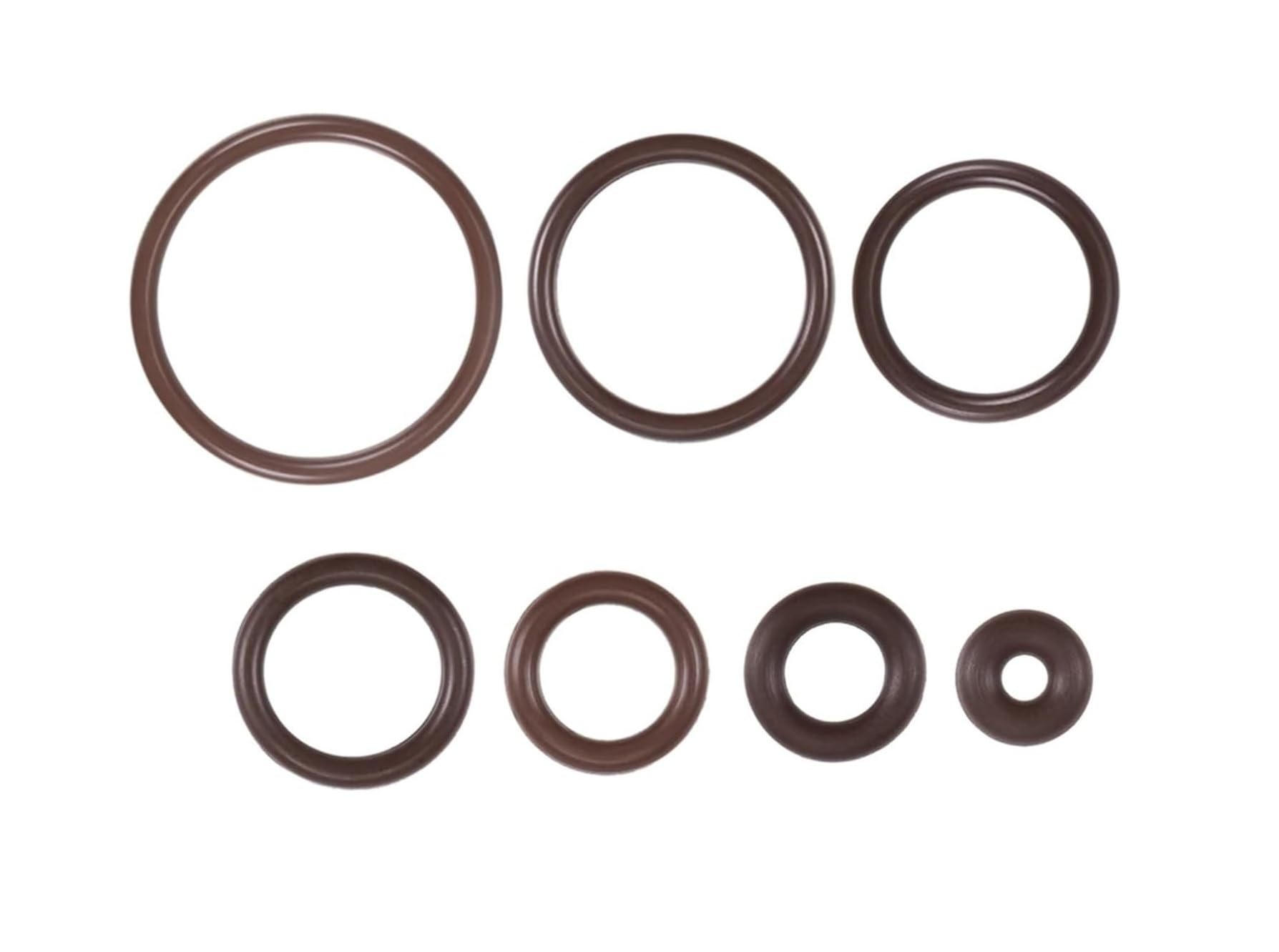 Set di O-ring in gomma al fluoro da 10 pezzi - Guarnizioni di tenuta metriche FKM for idropulitrici, filtri, pompe e tubi 'acqua(25x21x2mm)