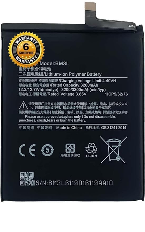 Image of Original BM3L Battery for Redmi 9 M1902F1G Battery with 6 Month Warranty****(RFG67)