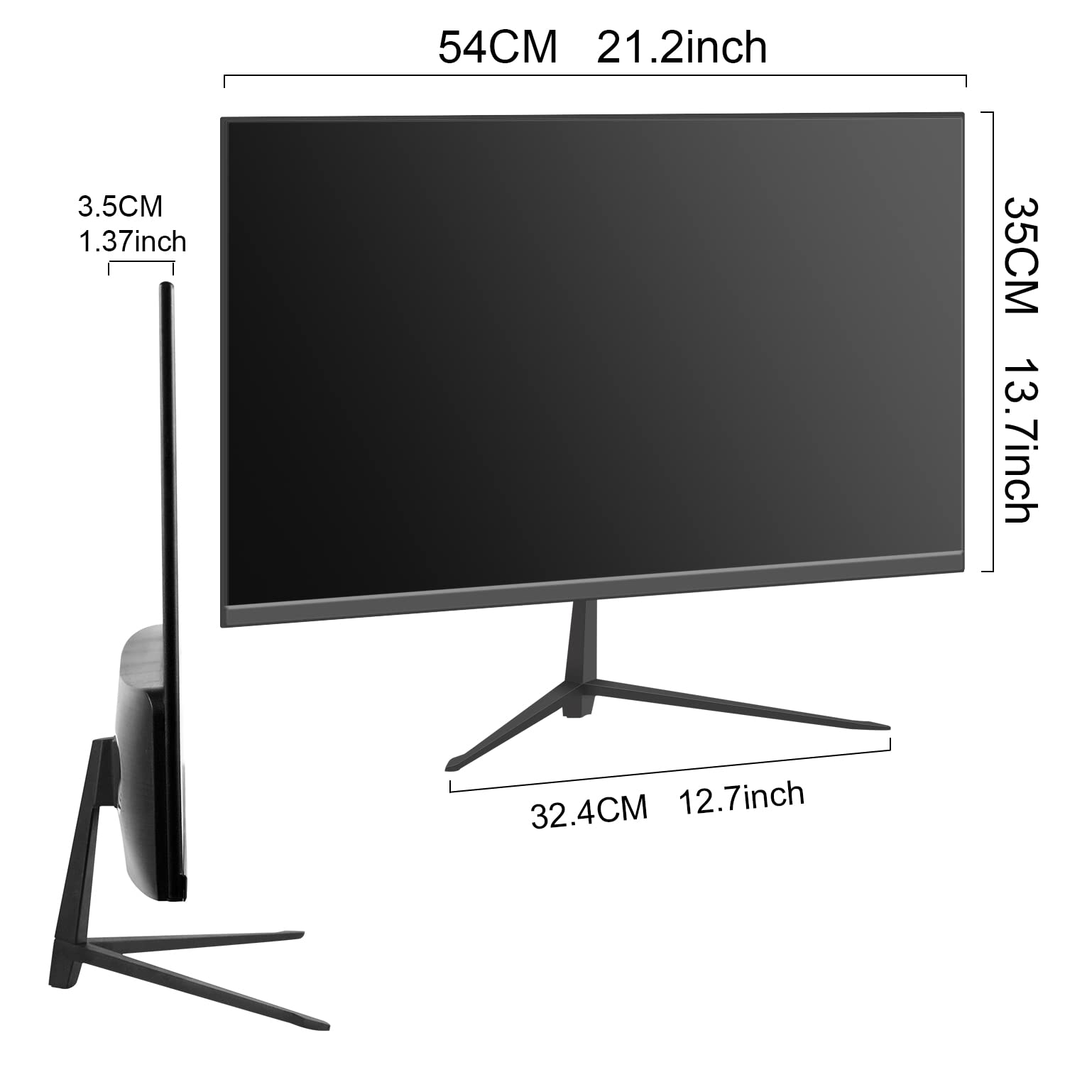 Amazon.co.jp: Potitzca 24 インチ LED モニター、PC モニター FHD