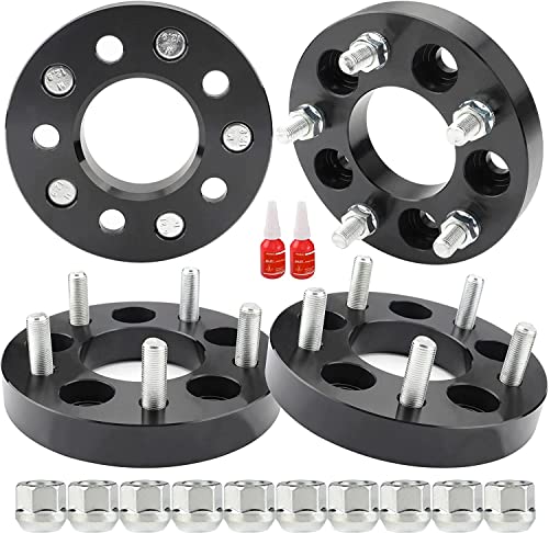 4PCS Wheel Adapters 5x4.5 to 5x4.75, 1 inch adapters 5X120mm Wheels ON 5X114.3mm CAR with 1/2x20 Studs Compatible with Crown Victoria Explorer Ranger XJ ZJ KK KJ YJ TJ