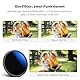 K&F Concept 2-IN-1 Filter 77mm Black Mist 1/4 & ND2-ND400 Filter,Black Promist 1/4 & Variabler ND2-ND400 (1-9 Blendenstufen) mit Multi-Beschichtung (Nano-Klear)