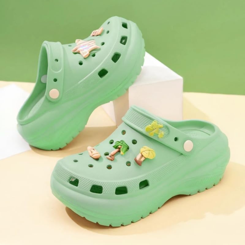 Image of Sliders for Women /Girls Platform Sandals | Lightweight & Stylish Cushioned Rubber Flats Slides | Open Toe Comfortable, Anti-Skid, Waterproof Flip Flops Slipper for Women