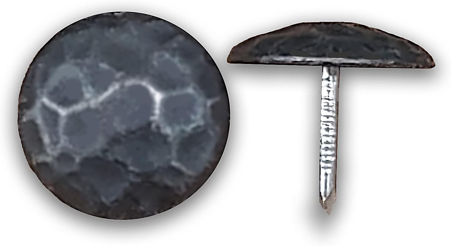 Clavos, 1 inch diam. head, Oil Rubbed Bronze finish, Decorative Nails, Box of 25