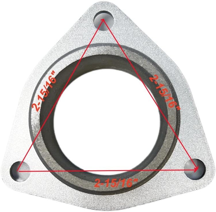 2" NPT 3-Bolt Inlet Flange for DuroMax XP652WP 2 IN. 208cc Water Pump for Powerhorse DS20 For Champion 2-Inch 66520 for Ironton 97938 for Pulsar PWP20 for Sportsman 7HP Semi-Trash Water Pump