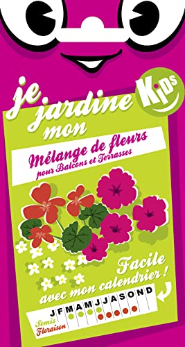 Graines de Mélange de Fleurs pour Balcons et Terrasses - KIDS - 1,5 grammes