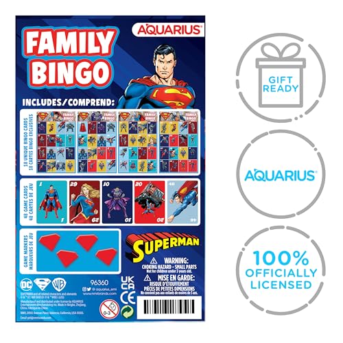 Juego de Bingo Familiar Superman Aquarius miniatura 3