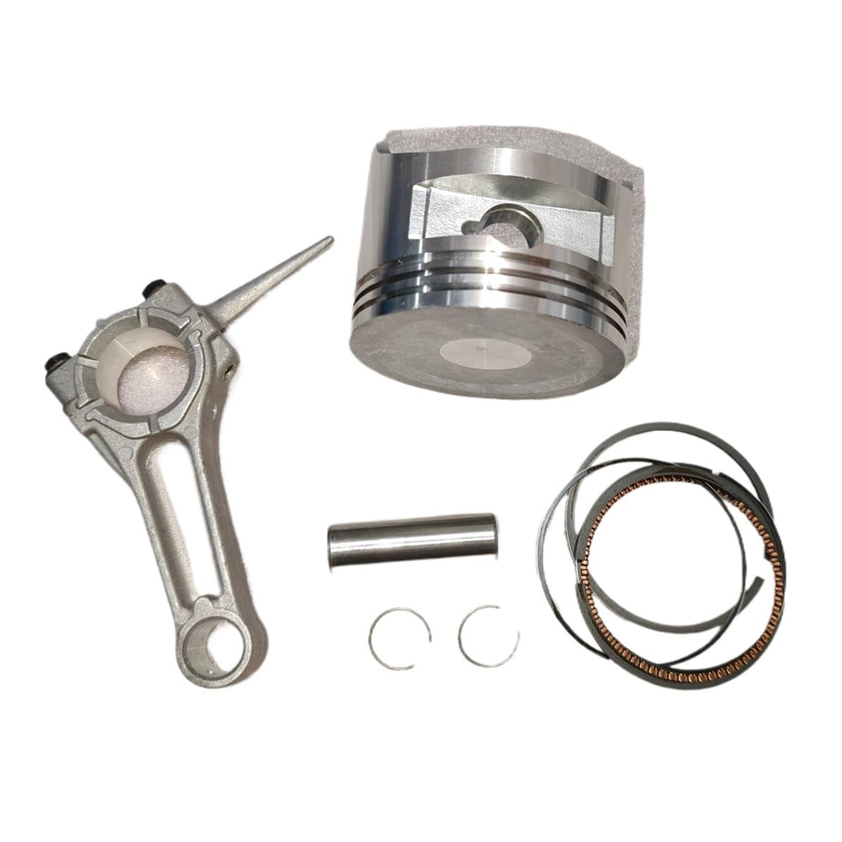 Kit de pistón generador con Anillos, Pasador y Seguridad, biela Apta for 177F GX270 270cc, Piezas Bomba Agua cultivador 4 Tiempos, Motor refrigerado