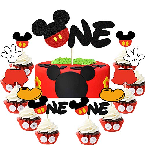 Mickey Cupcake Toppers. Wilton 24 Count Mickey and The Roadster Racers