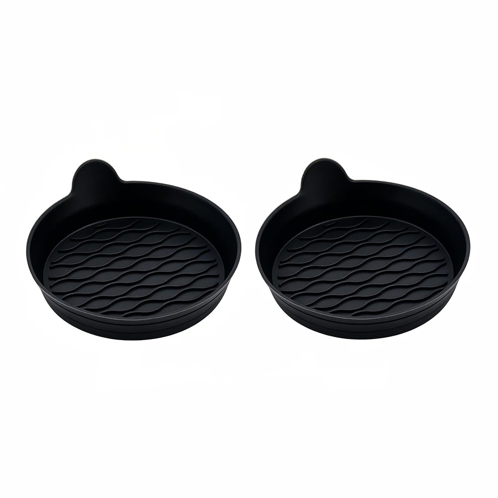 Car Cup Holder Coasters for Kia Carens (UN RP 2006-2019),Non-Slip Removable Auto Drink Mat Inserts,Waterproof Recessed Mats,Spill Proof Interior Accessories